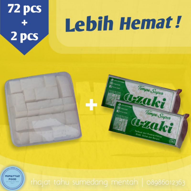 

Paket Komplit | Lebih Hemat !! Tahu Sumedang + Tempe Super