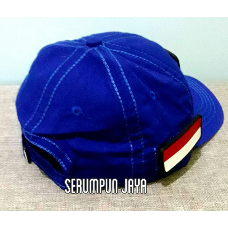 TOPI GADA PRATAMA - TOPI GADA PRATAMA VELCRO BIRU 3PATCH