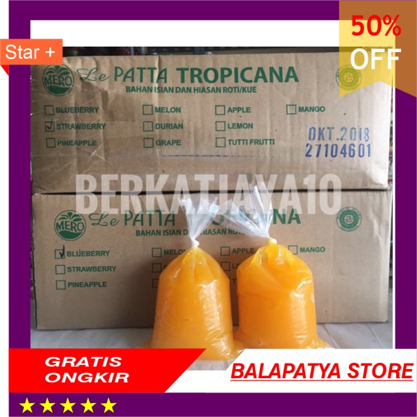 

PROMO !!! Selai Mangga Lepatta Mero Topping Olesan Isian Roti Mango jam 250 gram