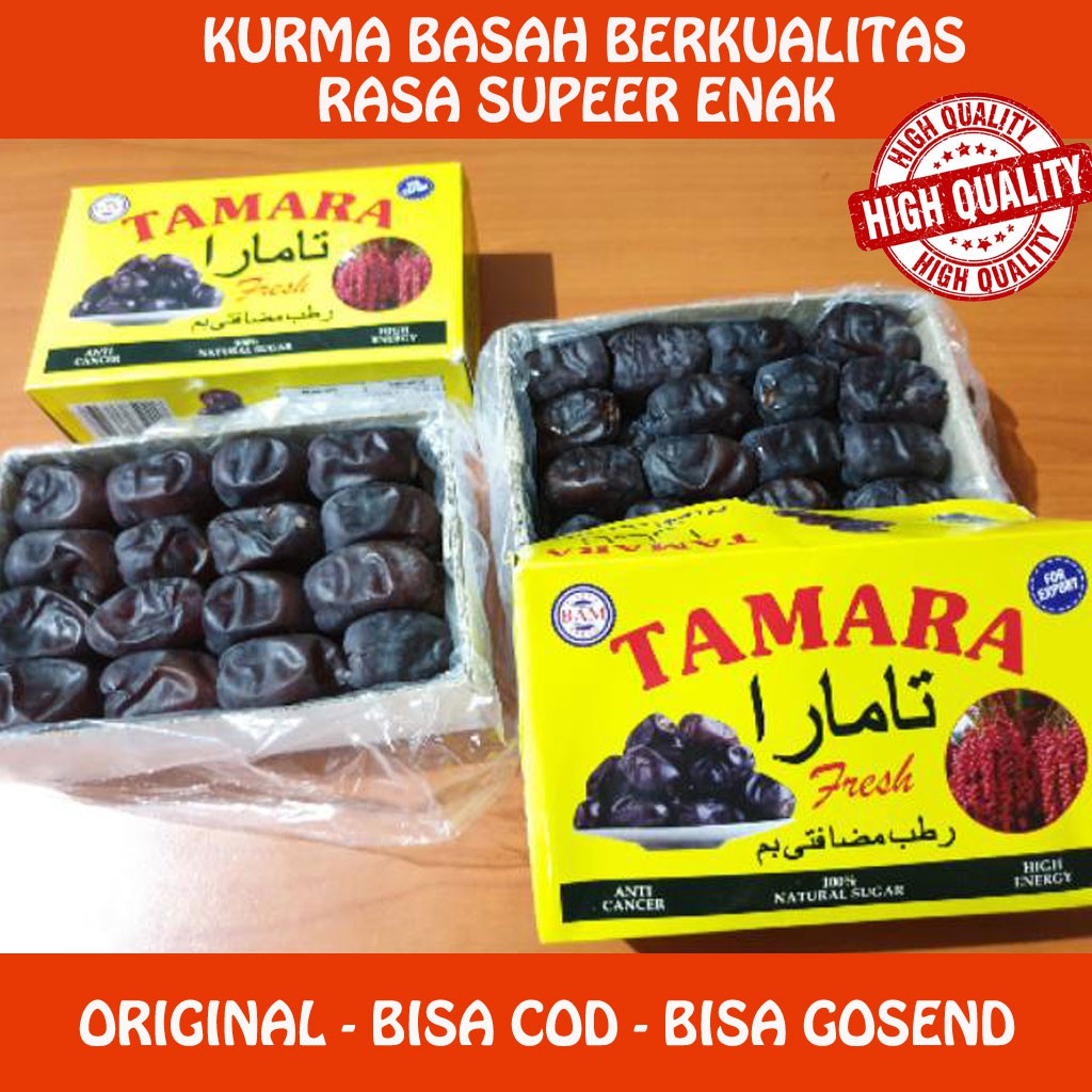 

Kurma Anggur - Kurma Tamara Bam - Rasa Super Enak dan Legit - Harga Murah 550 Gam