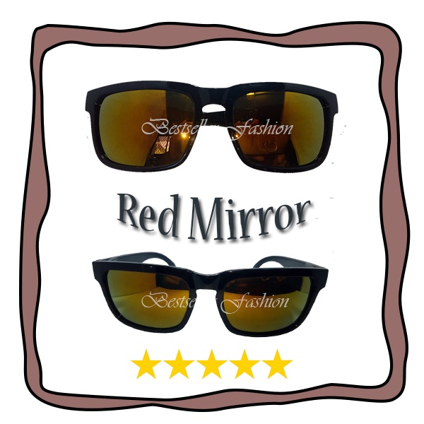 Kacamata Hitam Fashion Gaya Pria Wanita Lensa Mirror UV400 Kaca Mata Outdoor Anti Silau Sunglasses UNISEX