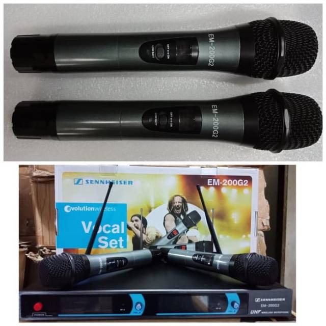 Mic wireless sennheiser EM-200 G2 vocal set UHF