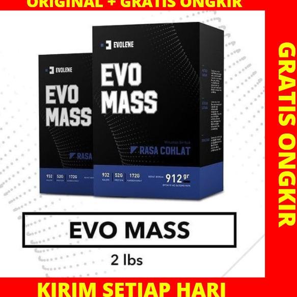 |BISA COD| EVO MASS 912 GRAM GR (2LBS) BPOM HALAL EVOMASS GAINER EVOLENE SUSU PROTEIN BUBUK EVOMAS M