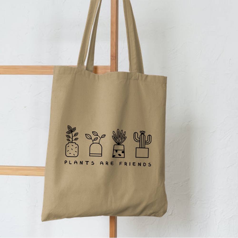 FLASH SALE 10.10 - [RESLETING] NEW ARRIVAL TOTEBAG PLANTS ARE FRIENDS/KAKTUS SEMI KANVAS RESLETING | TOTEBAG HITAM | TOTEBAG KREM | TOTEBAG MOKA | TOTEBAG MAROON | TOTEBAG HIJAU | TOTEBAG NAVY | TOTEBAG BIRU MUDA