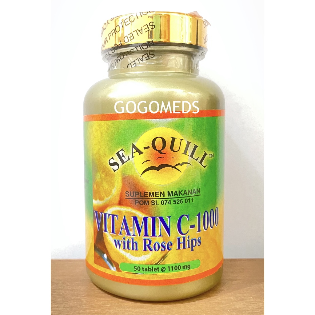 SEA-QUILL VITAMIN C 1000MG WITH ROSE HIPS ISI 50 TABLET SEAQUILL