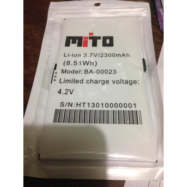 Batre Baterai Battery Tablet Mito T500 T700 T970 Ba-00023 Original