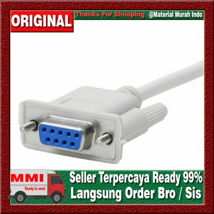 Kabel Serial DB9 Male to Female 3M Lurus/Street