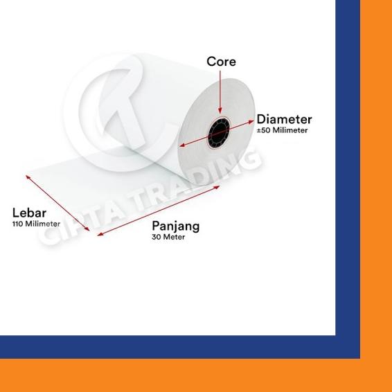 

✳ Kertas Thermal / Thermal Paper - Thermarol - 110mm x 30Meter ✴