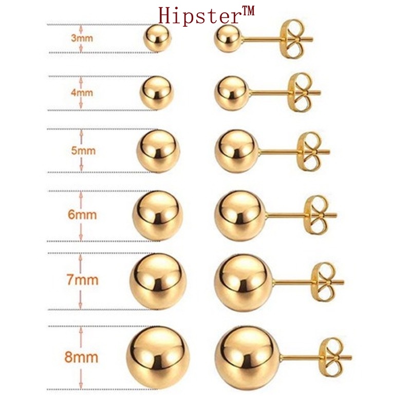 Anting Tusuk Sterling Silver 925 Lapis Emas 18k Untuk Wanita