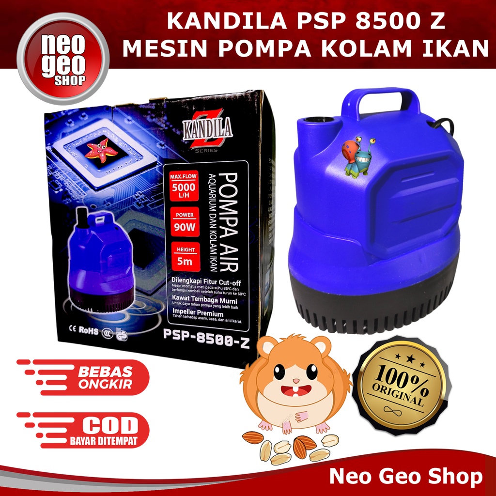 KANDILA PSP 8500Z PSP8500Z 8500 Z POMPA AIR CELUP KOLAM IKAN AQUARIUM