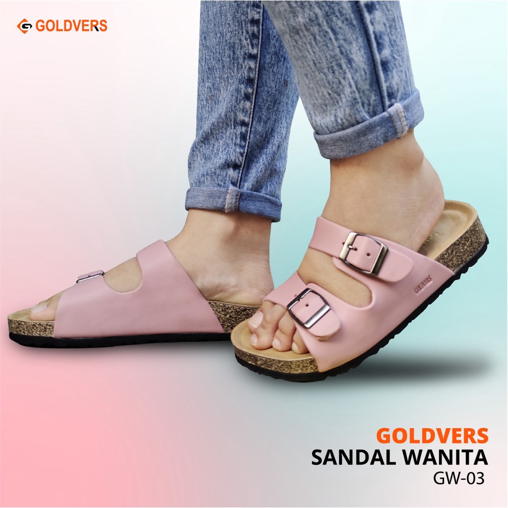 Sandal Wanita Goldvers Best Quality Import Sendal Santai Wanita - Goldiesbags