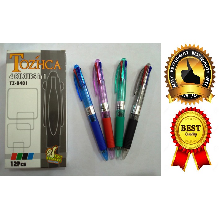 

Grosir ECERAN Pulpen 4 Warna Merk Tozcha ISI 12 Pcs TOP BRAND