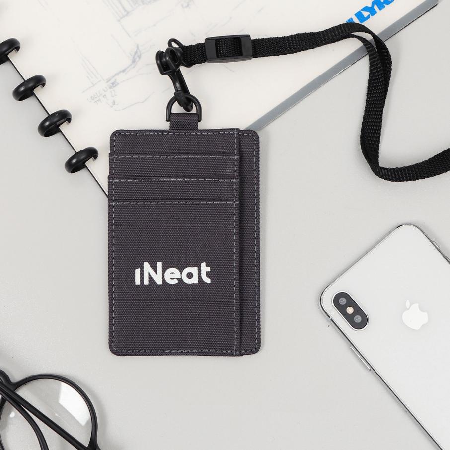 

Update - iNeat Card Holder Lanyard ID Card Nametag Wallet Grey ..