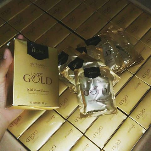 masker naturgo gold anti aging mask hanasui original bpom ori