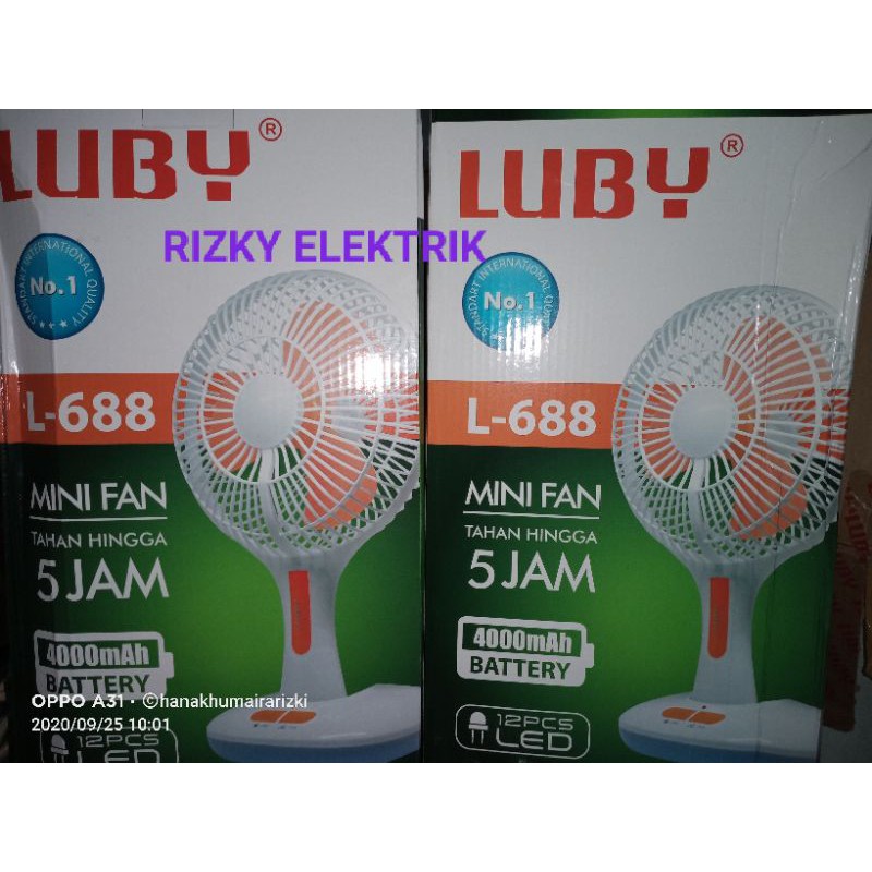 EMERGENCY + KIPAS MINI FAN LUBY L 688
