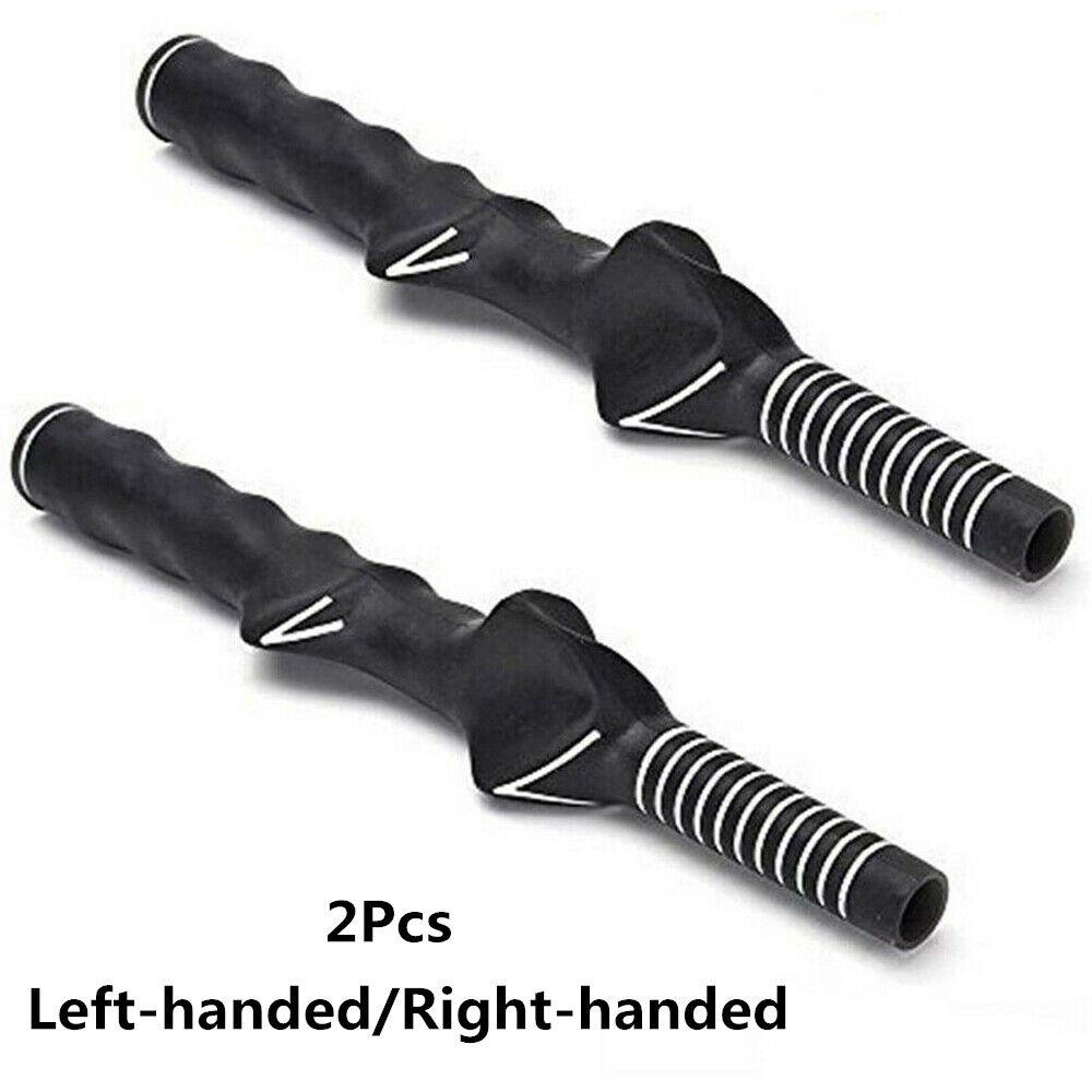 Nanas 2Pcs Golf Swing Grip Alat Golf Pegangan Latihan Golf Tahan Lama Tangan Kiri