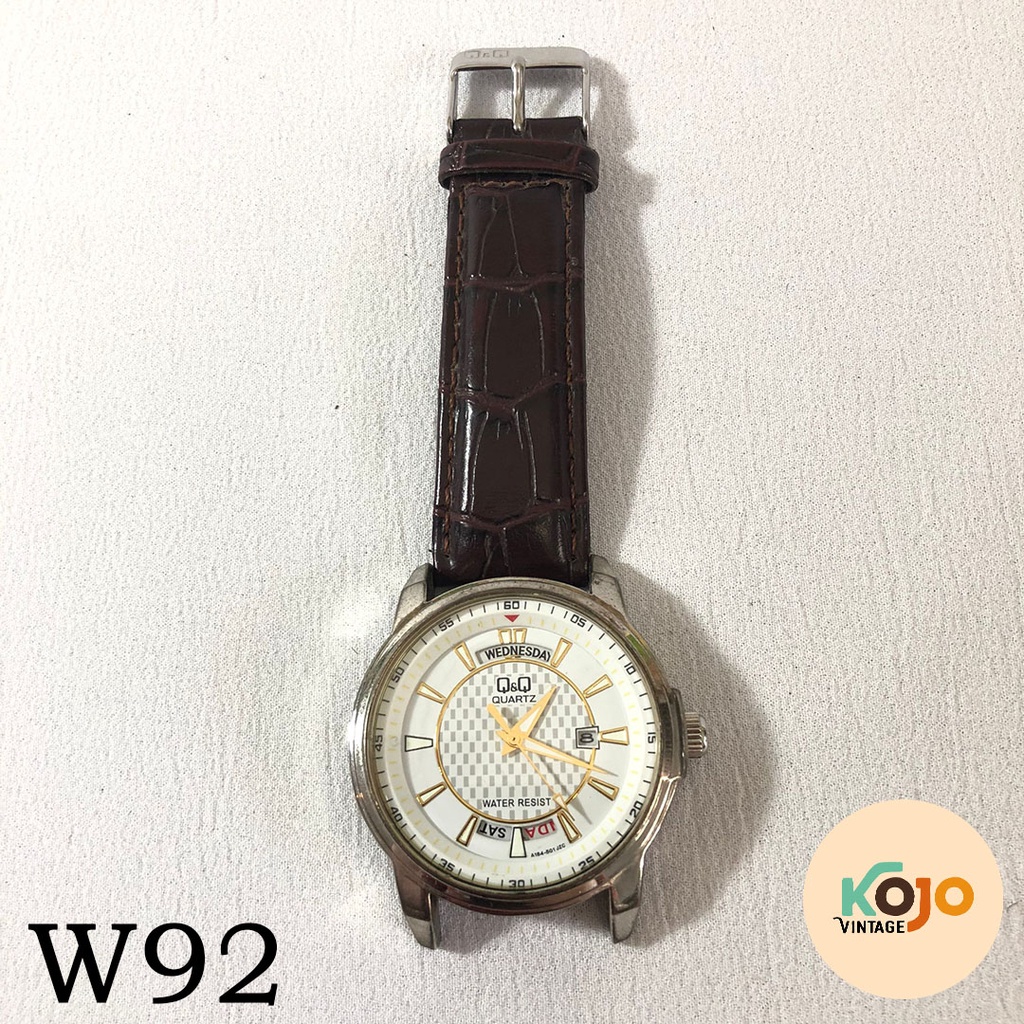 Jam Tangan Pria QQ Vintage Classic Klasik Jadul