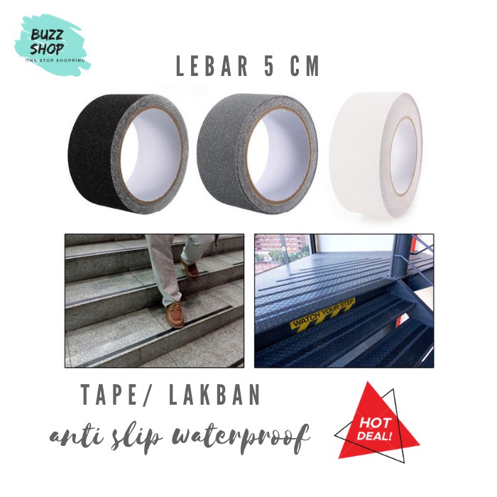 Tape Anti Slip Lantai Tangga Kamar Mandi 5m / 5 cm HD-003