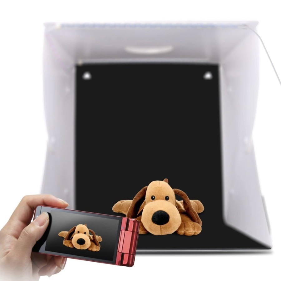 Trend-Mini Photo Studio Box Portable LED Foto Produk FREE 6 Background Warna