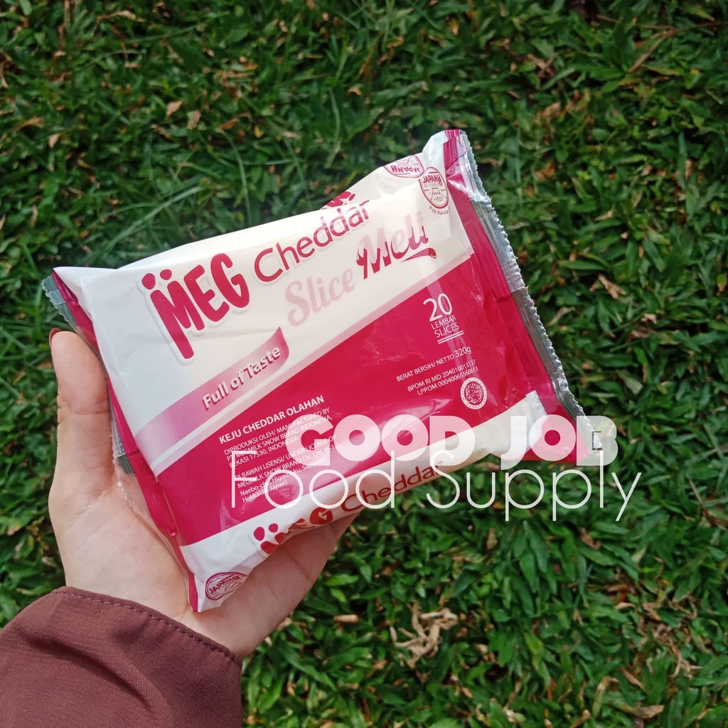 Jual Meg Cheese Keju Cheddar Slice Melt Lembar Halal Easy Melt