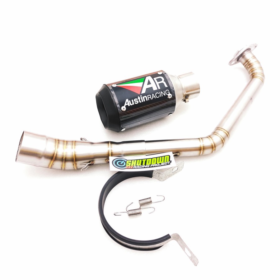 Knalpot Fullset untuk Yamaha R15 V3 - XSR 155 (Austin Racing Series)