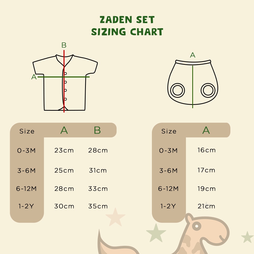 SETELAN BAYI DAN ANAK PUER'S ZADEN SET (SETELAN NEWBORN-2thn)