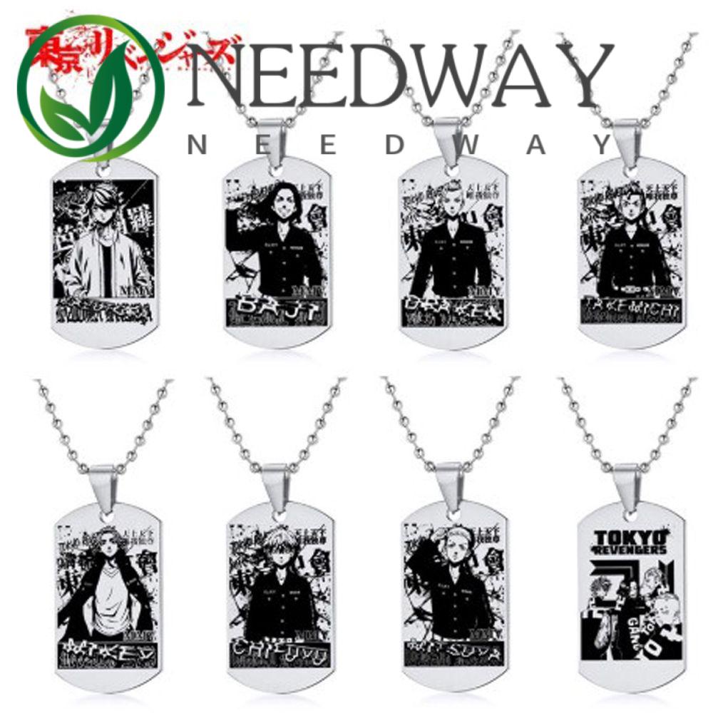 Needway  Unisex Necklace Pendant Kurokawa Jewelry Accessories Anime Necklace Women Tokyo Revengers Stainless steel Anime Peripheral Japanese Izana Anime Cosplay Props