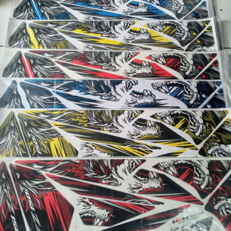 (Bisa COD) Striping yamaha vixion old stiker vixion lama 2008-2012 motif srigala