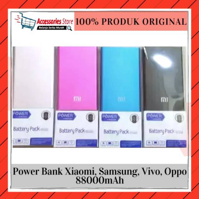 Power Bank Xiaomi, Samsung, Vivo, Oppo 88000mAh