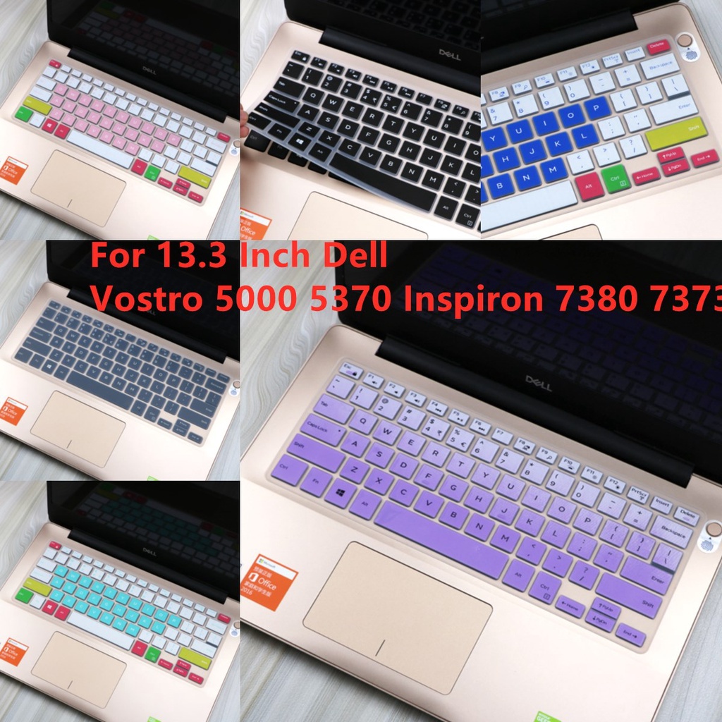 For 13.3 Inch Dell Vostro 5000 5370 Inspiron 7380 7373 Soft Ultra-thin Silicone Laptop Keyboard Cover Protector