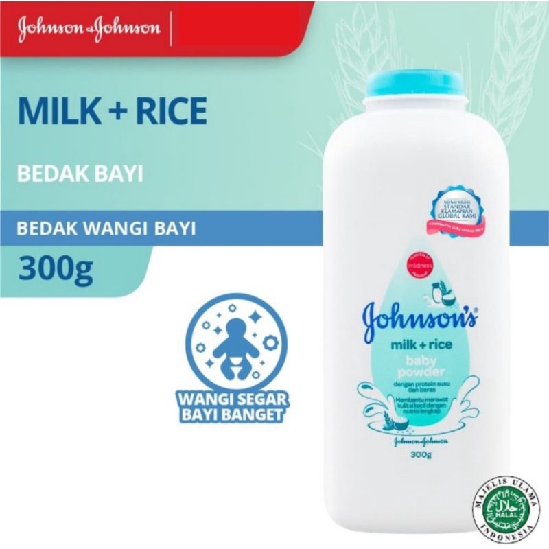 JOHNSON'S Milk+Rice Baby Powder 300g