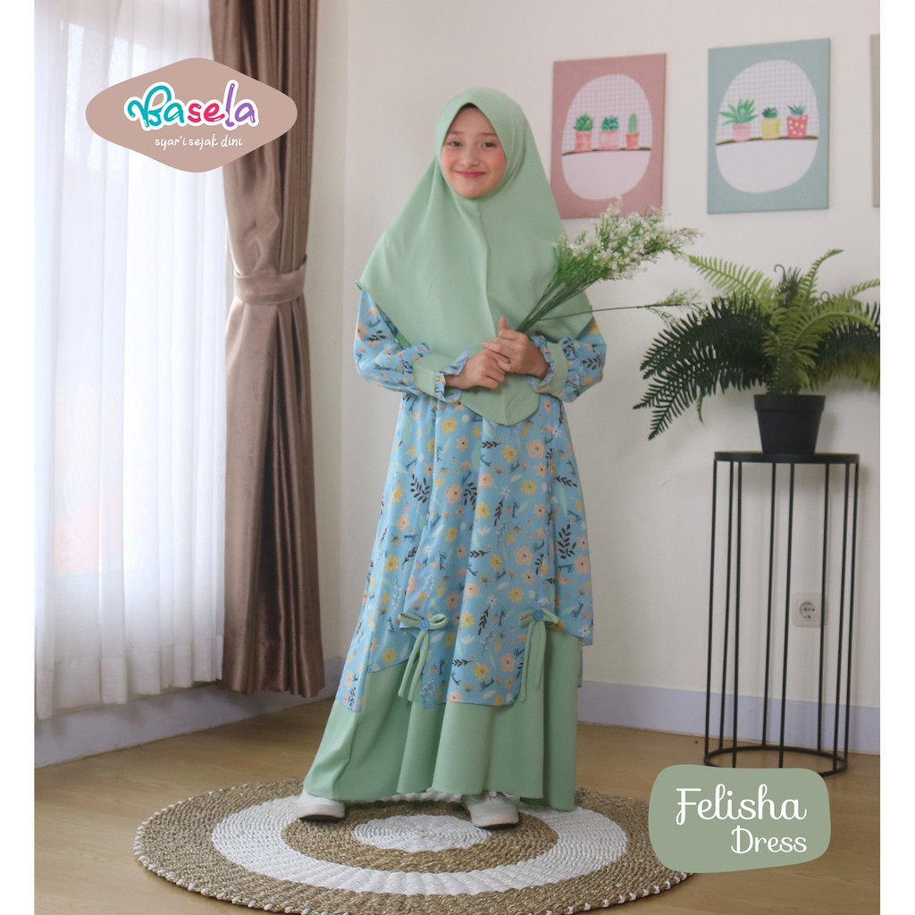 Gamis Anak Set FELISHA By Basela Kids