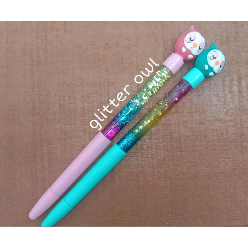 

Pulpen Glitter Owl