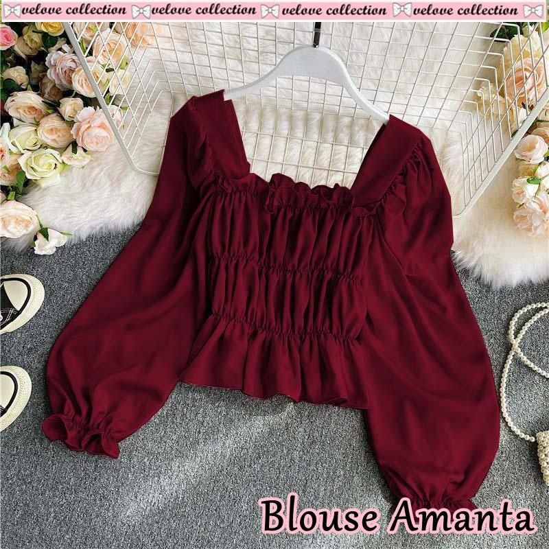 BISA COD BLOUSE AMANTA LD 100CM PJG57
