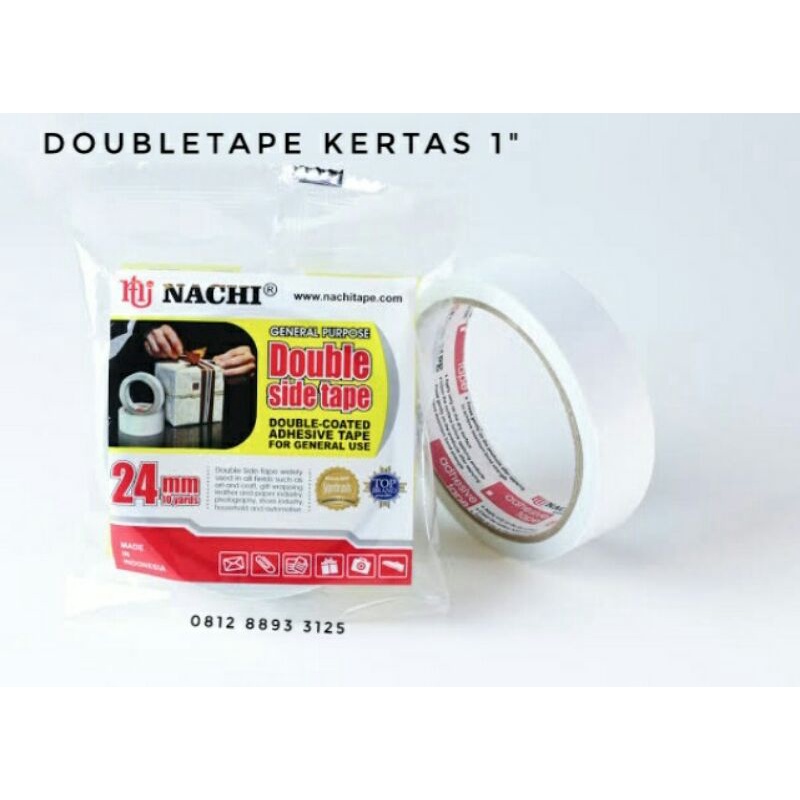 

DOUBLE TAPE KERTAS LEBAR 1 INCHI 24 MM