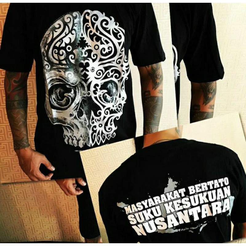 kaos masberto. kaos masberto merch. original. tengkorak kesukuan. kaos tattoo. kaos tato
