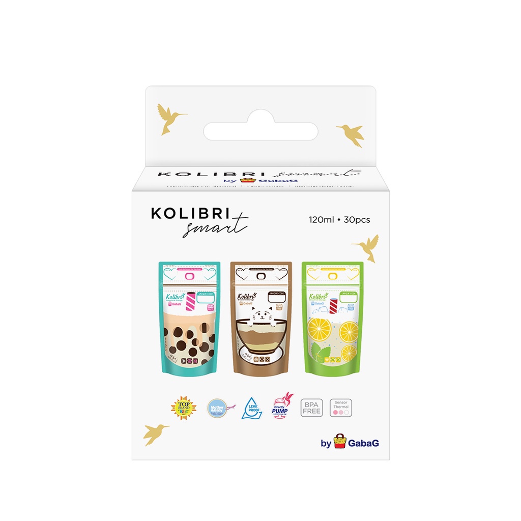 RPA Gabag Breast Milk Storage kolibri kantong asi 100ml 120ml 180ml