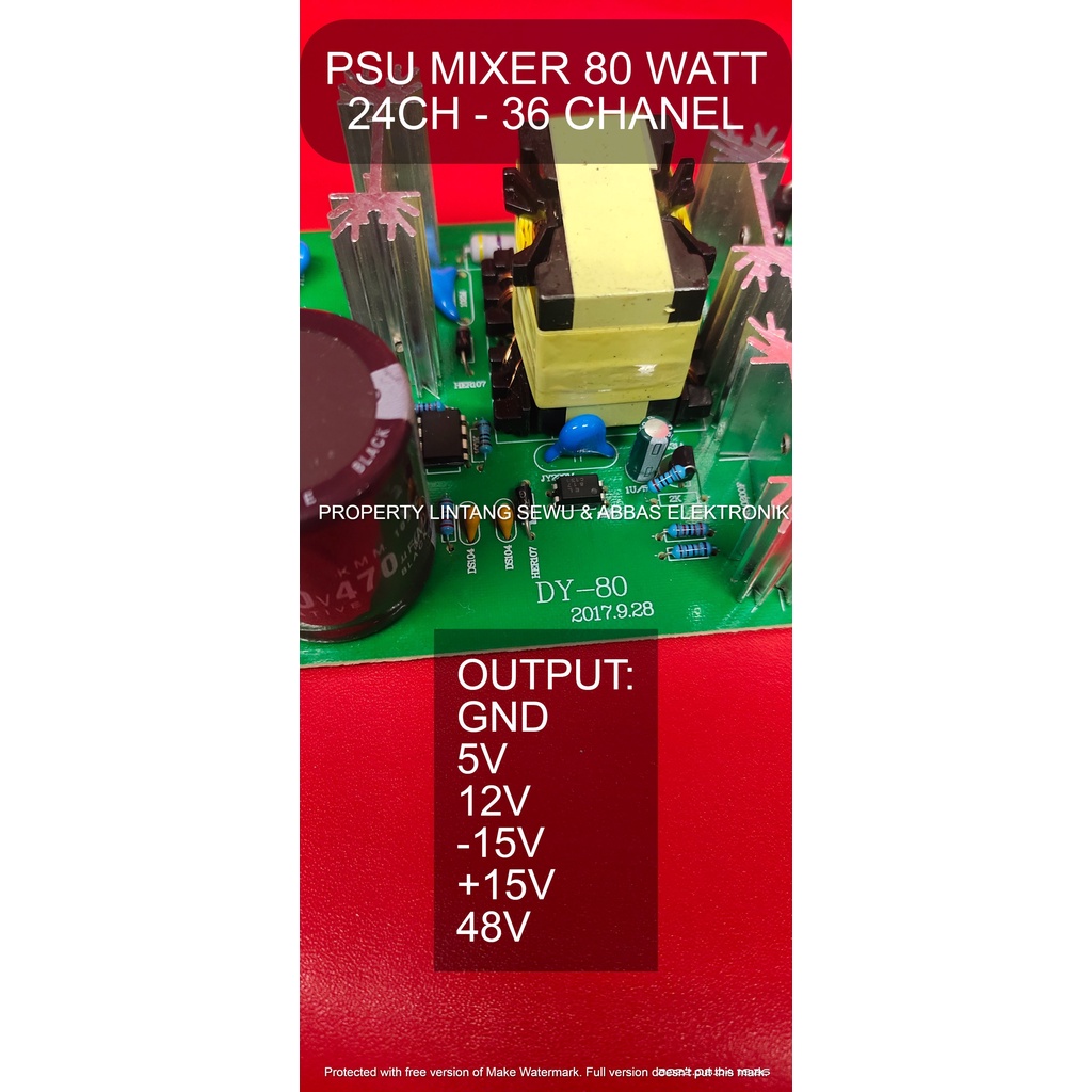 POWER SUPPLY MIXER PM-16 4-16 CHANEL DY-80  16-36 CHANEL POWER SUPPLY AUDIO MIXER ASHLEY 5V/12V/15V/-15V/48V