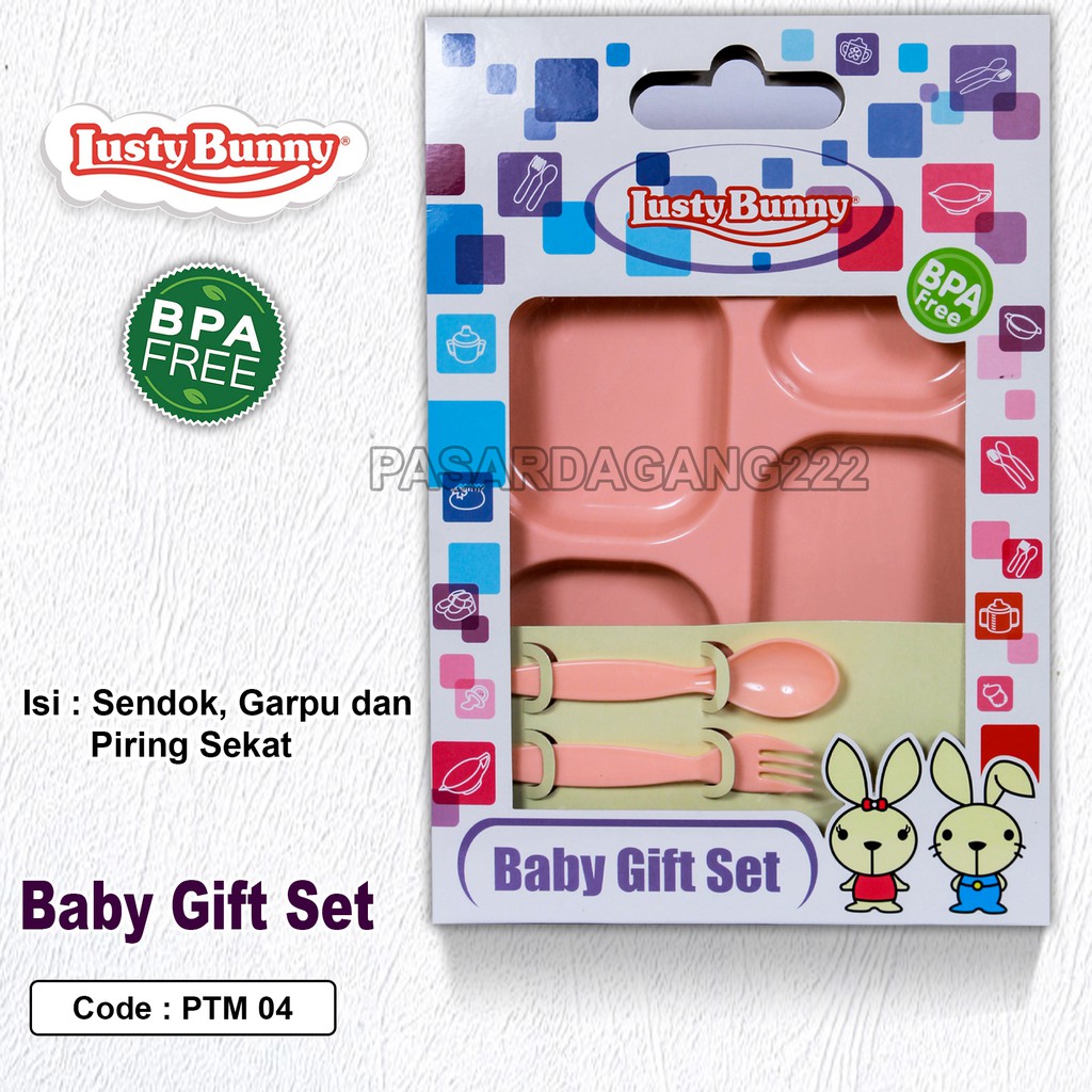 LUSTY BUNNY FEEDING SET PERALATAN MAKAN BAYI 1383