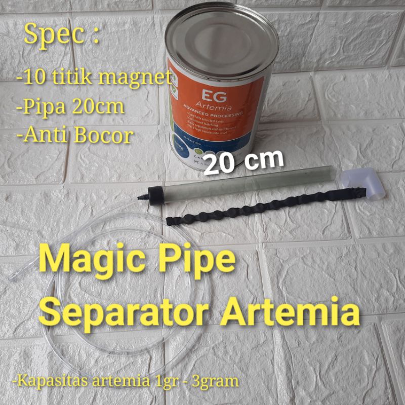 Magic Pipe Separator Magnet Artemia Sep Art EG Artemia tanpa serok artemia