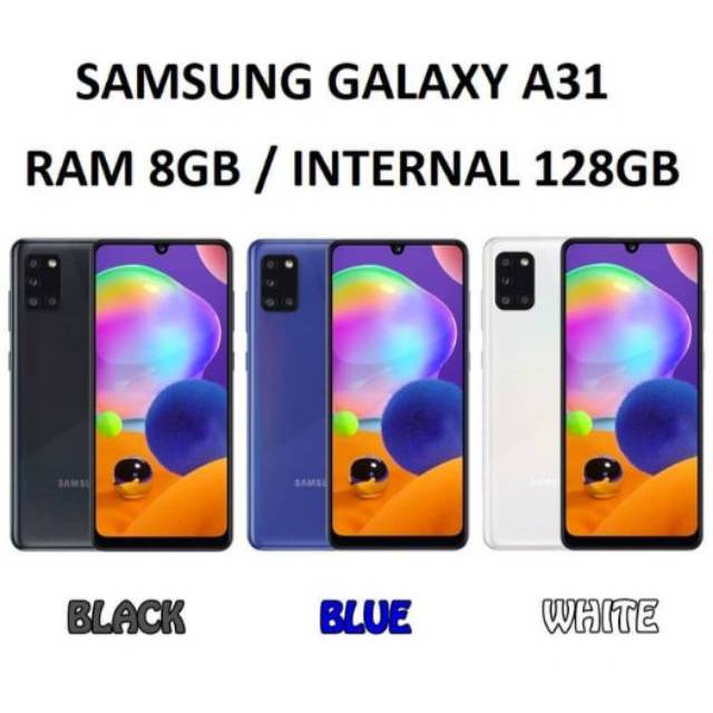Samsung Galaxy A31 2020 RAM 8/128 GB - GARANSI RESMI SEIN