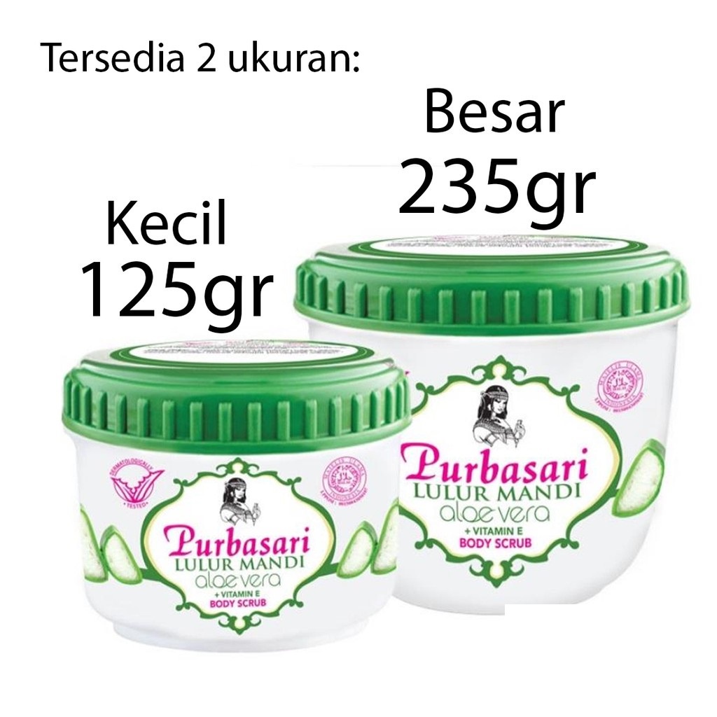 Purbasari Lulur Mandi - Body Scrub 125 ml - 235 ml (BPOM) (VIC)