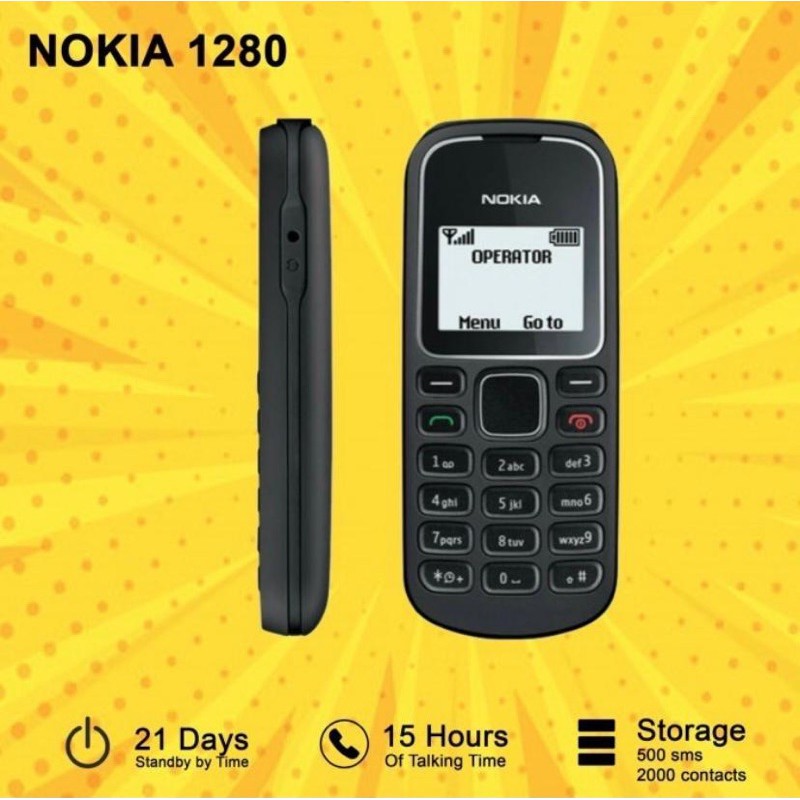 Nokia 1280 FullSet Hp Nokia Jadul-3
