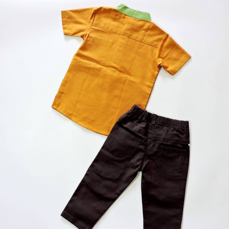 SETELAN/STELAN BAJU KOKO ANAK GAP MIX CELANA CHINO OSHKOSH PREMIUM MURAH DISKON