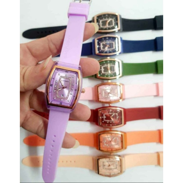JAM TANGAN HUSH PUPPIES RUBBER OVAL