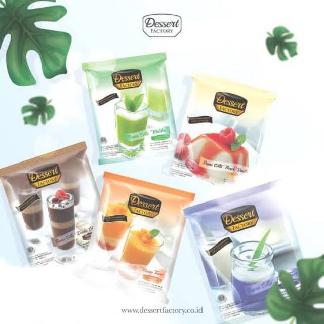 

READY STOCK MIX RASA !! PANNA COTTA PREMIUM INSTANT BY DESSERT FACTORY !!