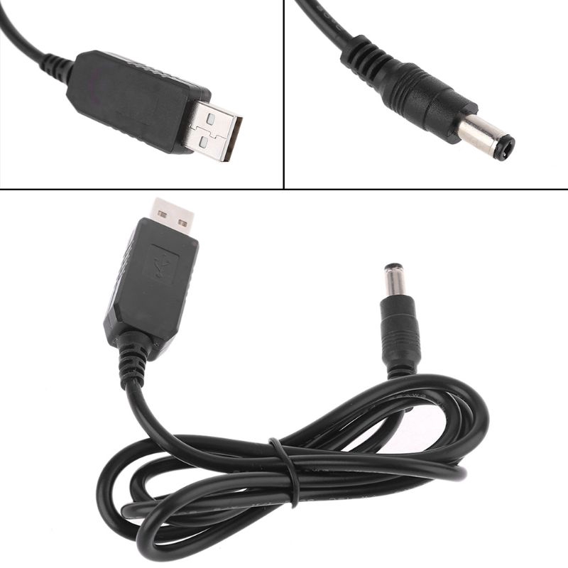 CRE New QC3.0 USB to 12V 1.5A 5.5x2.1mm Step Up Line Converter Cable for WiFi Router LED