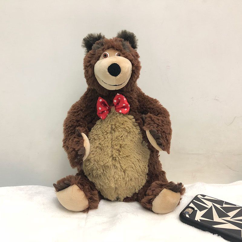 [available] Cute Russia Bears Plush Stuffed Doll Masha and the Bear Baby Children Plush Toy Gift