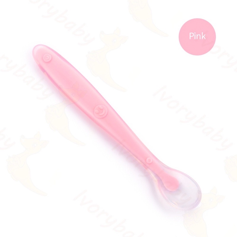 COLORFUL BABY SPOON / BPA FREE LATEX FREE PVC FREE / BABY SPOON / SENDOK MAKAN BAYI / ALAT MPASI / SENDOK MAKAN ANAK / PERALATAN MAKAN / SILICONE SOFT SPOON / SENDOK LENTUR / SILICONE BABY SPOON