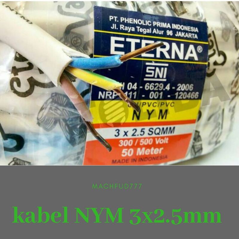 kabel ETERNA NYM 3x2.5mm 50 meter